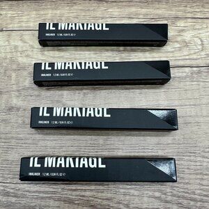 Lot Of 4 IL Makiage Eyeliner Black Inkliner 1.2 ML 0.04 fl Oz Full Size NIB